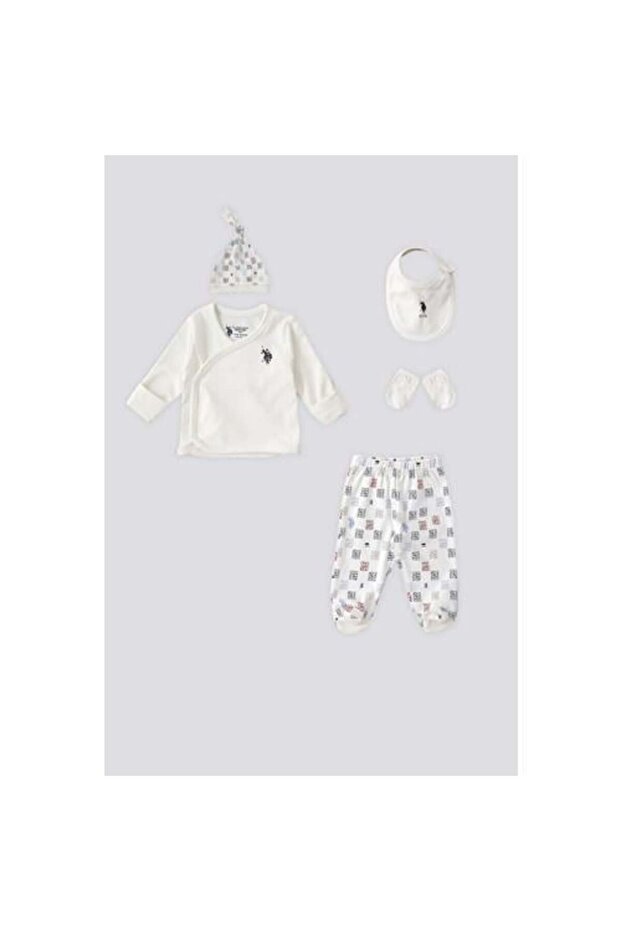 Premium Baby Boy 5 - Piece Bodysuit Set - TryAladdin