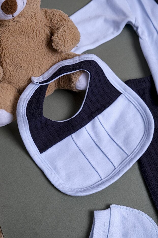 Premium Baby Boy 5 - Piece Hospital Exit & Newborn Outfit Set - Ribbed Cotton - TryAladdin