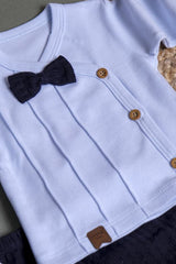 Premium Baby Boy 5 - Piece Hospital Exit & Newborn Outfit Set - Ribbed Cotton - TryAladdin