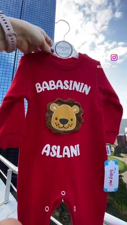 Premium Baby Boy 'Dad's Lion' Long Sleeve Romper - 1 Piece - TryAladdin