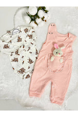 Premium Baby Girl 2 - Piece Cotton Overall & Jumpsuit Set - TryAladdin