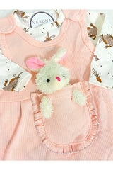 Premium Baby Girl 2 - Piece Cotton Overall & Jumpsuit Set - TryAladdin