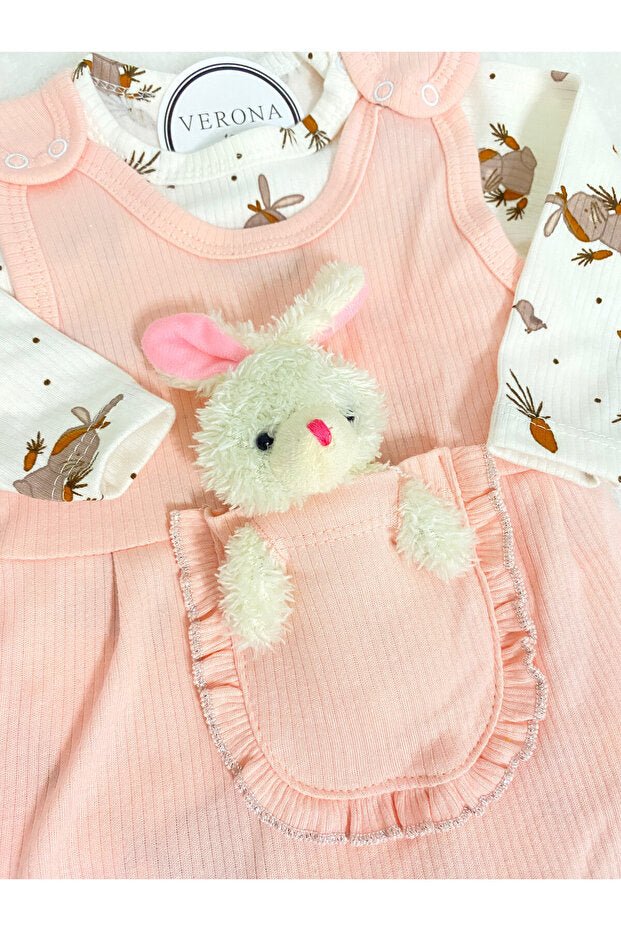Premium Baby Girl 2 - Piece Cotton Overall & Jumpsuit Set - TryAladdin