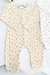 Premium Baby Girl Floral Romper Set - 2 - Piece - TryAladdin