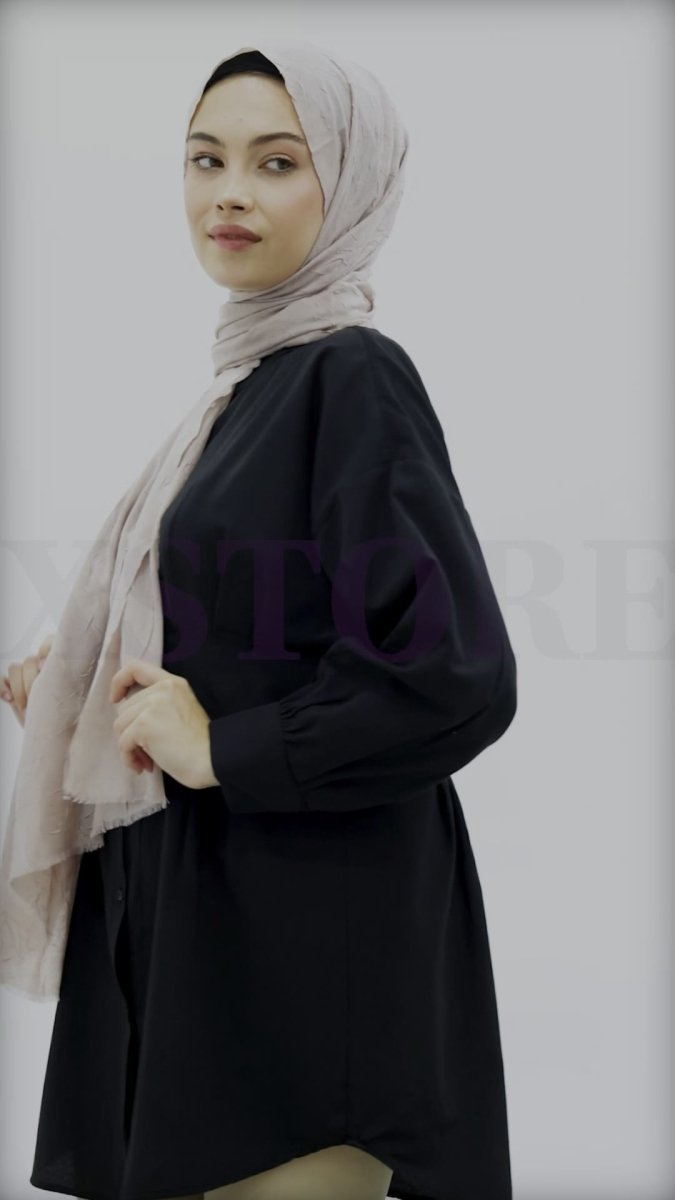 m ムーンスカーフ プレミアムバンブークリンケルスカーフ - 80x180cm