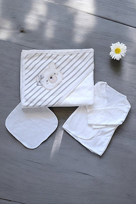 Premium Bear Embroidered 100% Cotton Newborn 10 - Piece Coming Home Set - TryAladdin