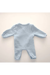 Premium Blue Muslin Newborn Hospital Discharge 4 Piece Set - TryAladdin