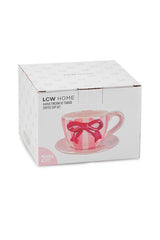 Premium Ceramic Coffee Mug with Mixed Bow Print - 200ml - TryAladdin