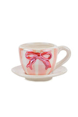 Premium Ceramic Coffee Mug with Mixed Bow Print - 200ml - TryAladdin