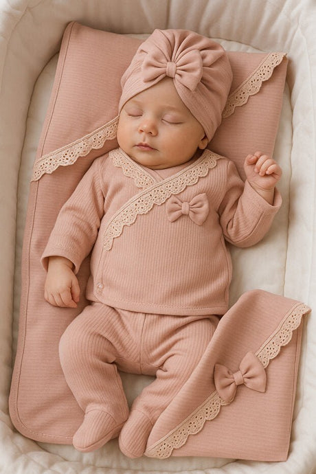 Premium Certified Newborn Girl 10 - Piece Pistachio Bodysuit Gift Set - TryAladdin