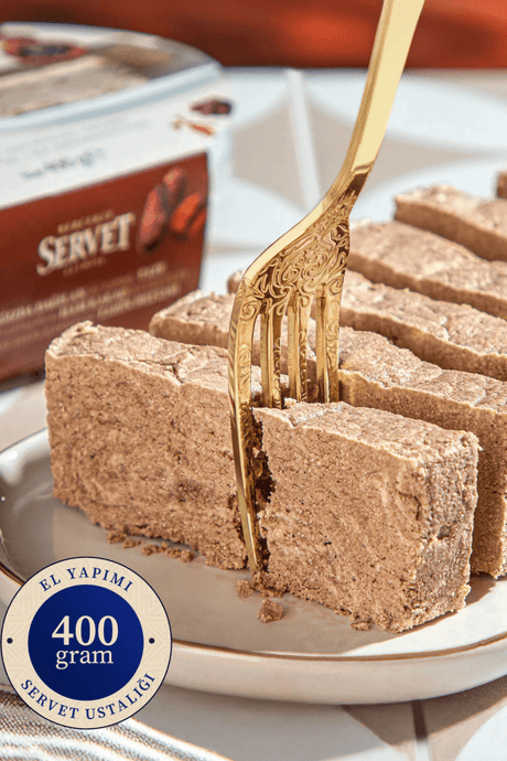 Premium Cocoa Tahini Halva - No Refined Sugar - 400g - TryAladdin