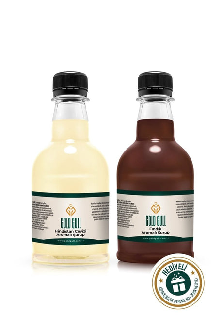 Premium Coconut & Hazelnut Flavored Coffee & Fruit Syrup - 2 x 300ml - TryAladdin