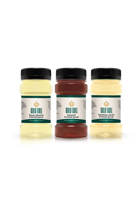 Premium Coffee & Cocktail Syrup Variety Pack - White Chocolate, Caramel, Coconut - 3 x 80ml - TryAladdin