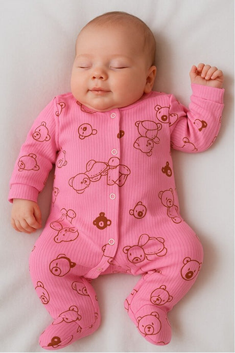 Premium Cotton Footed Snap Romper - Newborn 0 - 3 Months - TryAladdin