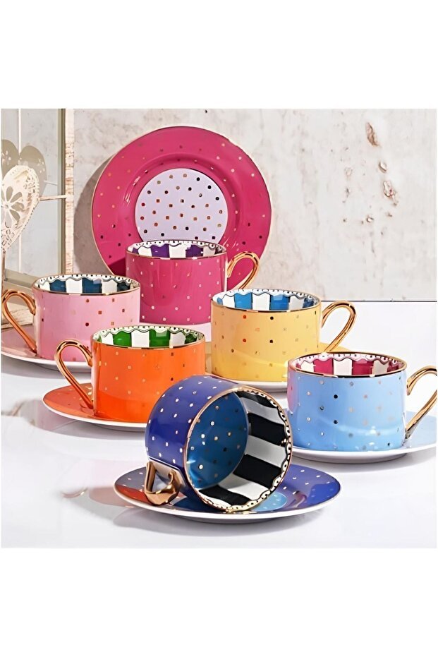 Premium Elite Dotted Turkish Coffee Cup Set - TryAladdin
