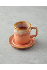 Premium English Home Alicent Ceramic Double Coffee Cup Set - 150ml, 4 - Piece - TryAladdin