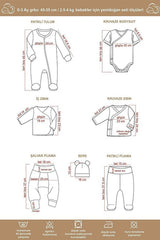 Premium Fluffy Bear Unisex 10 - Piece Organic Cotton Newborn Layette Set - TryAladdin