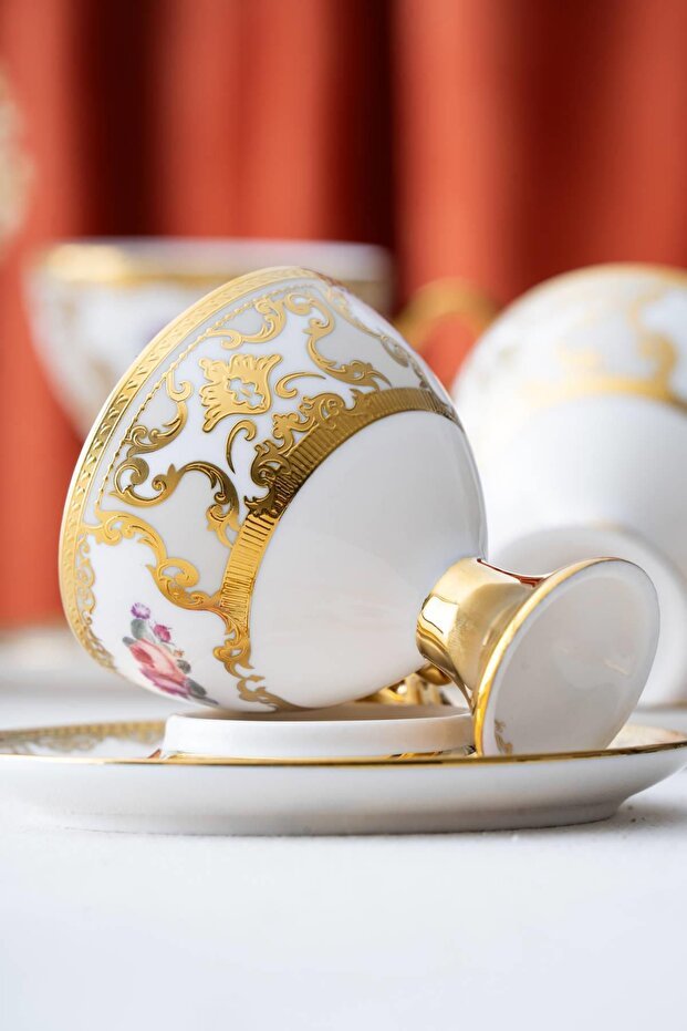 Premium Galina Turkish Coffee Cup Set - 6 Person - 90ml - TryAladdin