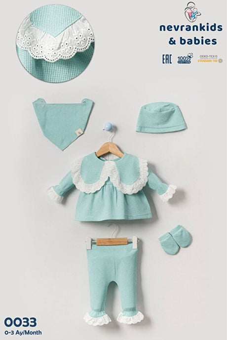 Premium Infant Girl Ruffled Hospital Welcome 5 - Piece Set - TryAladdin
