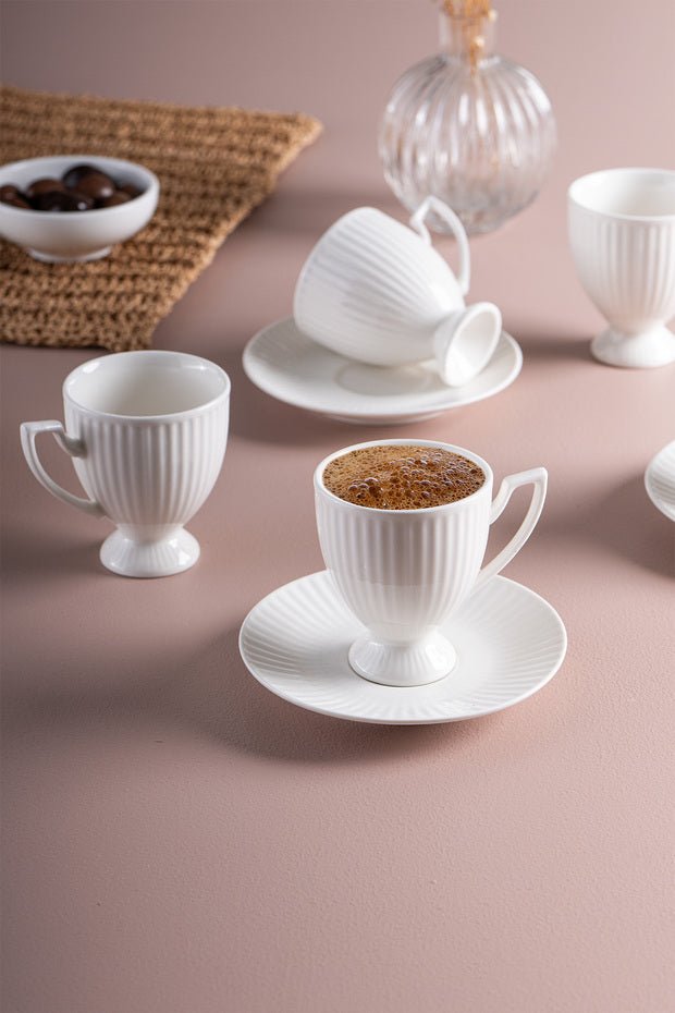 Premium Istanbul Porcelain Mahir Turkish Coffee Cup Set - 90ml - TryAladdin