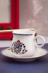 Premium Karaca Hattat Traditional Turkish Coffee Cup Set - 6 Person / 90ml - TryAladdin
