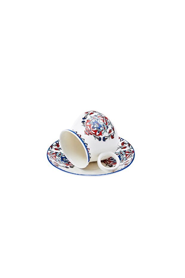 Premium Karaca Hattat Traditional Turkish Coffee Cup Set - 6 Person / 90ml - TryAladdin