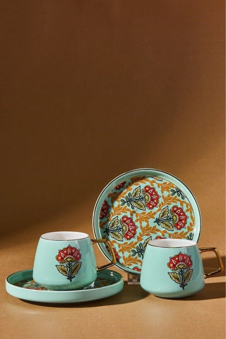 Premium Karaca Karena Turkish Coffee Cup Set - 2 - Piece, 100ml Capacity - TryAladdin