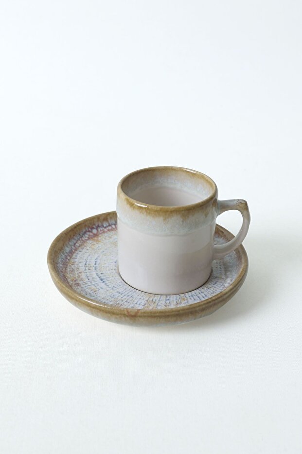 Premium Keramika Hydra Nordic 12 - Piece 6 - Person Ceramic Coffee Set - TryAladdin