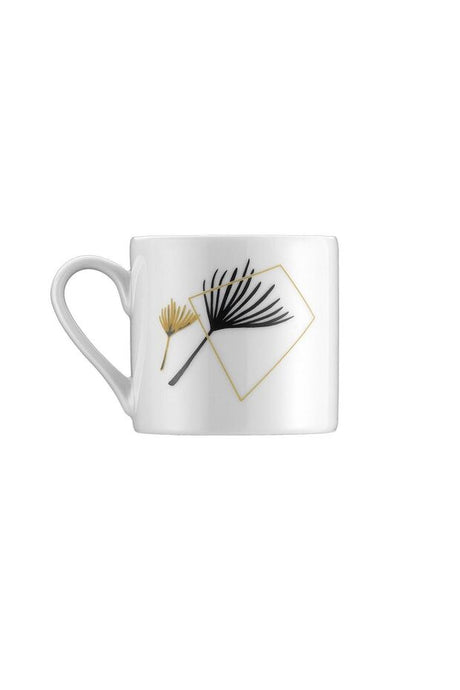 Premium Kutahya Porselen Golden Leaf Turkish Coffee Cup Set - 12 - Piece - TryAladdin