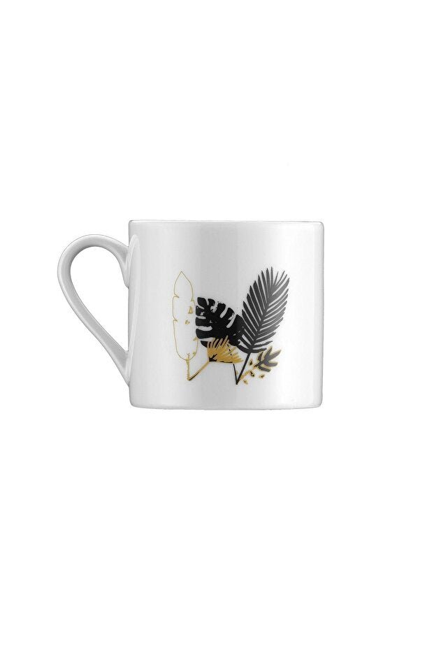 Premium Kutahya Porselen Golden Leaf Turkish Coffee Cup Set - 12 - Piece - TryAladdin