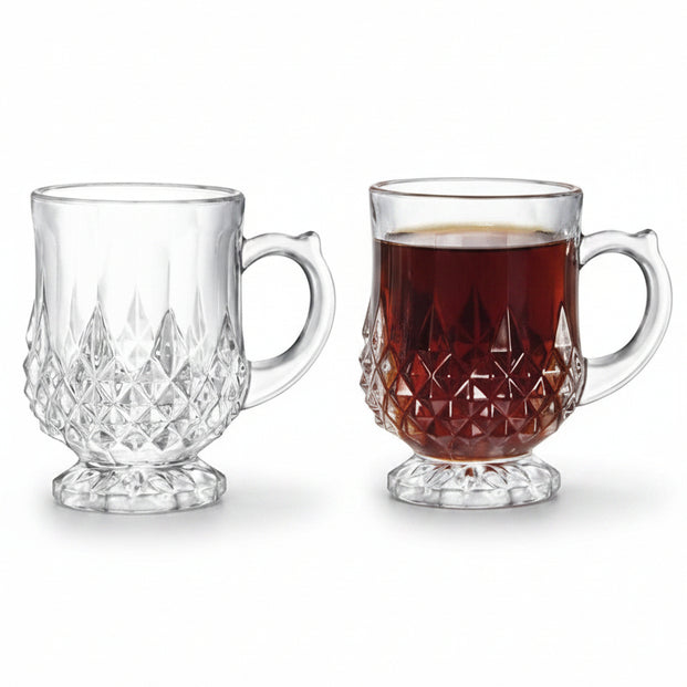 Premium Madame Coco Miquel Turkish Tea Cup Set - 4 - Piece 115ml - TryAladdin