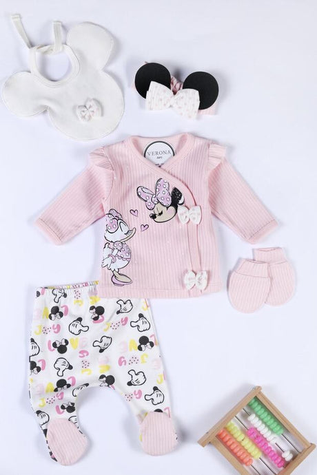 Premium Minnie Mouse 5 - Piece Newborn Baby Girl Layette Set - TryAladdin