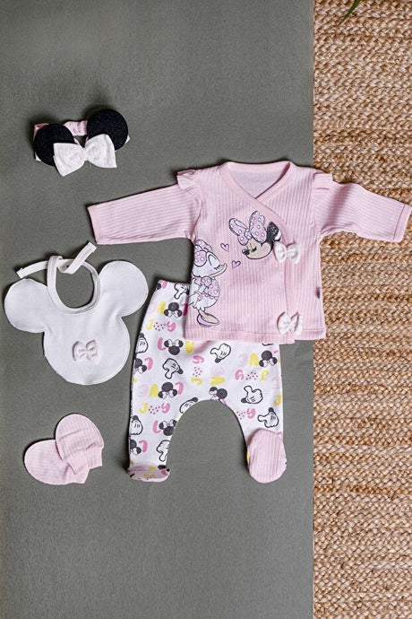 Premium Minnie Mouse 5 - Piece Newborn Baby Girl Layette Set - TryAladdin
