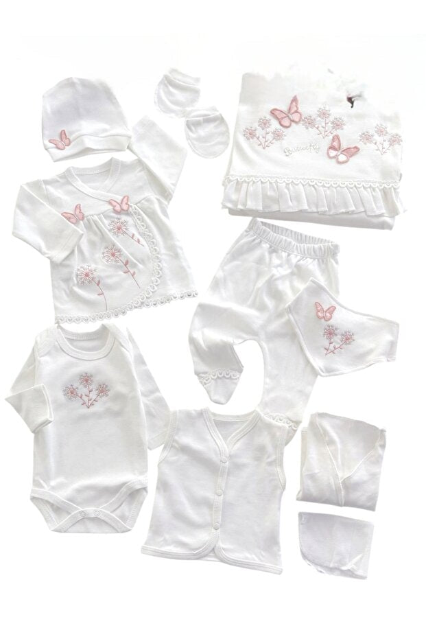 Premium Moving Butterflies Newborn Apparel - 10 - Piece Set - TryAladdin