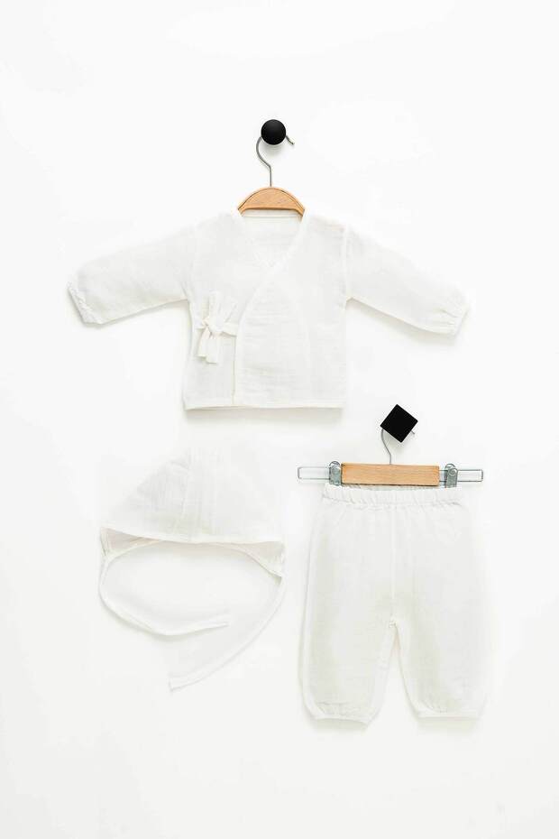 Premium Muslin Newborn Boy Hospital Set - 3 - Piece - TryAladdin