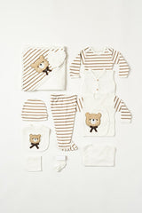 Premium Neu Kids 10 - Piece Newborn Boy Hospital Exit Set - Suzene Embroidered 100% Cotton - TryAladdin