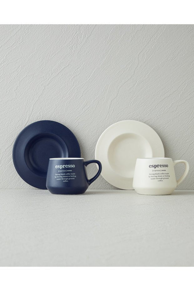 Premium New Bone China Espresso Coffee Cup Set - 4 Piece, 90ml - TryAladdin