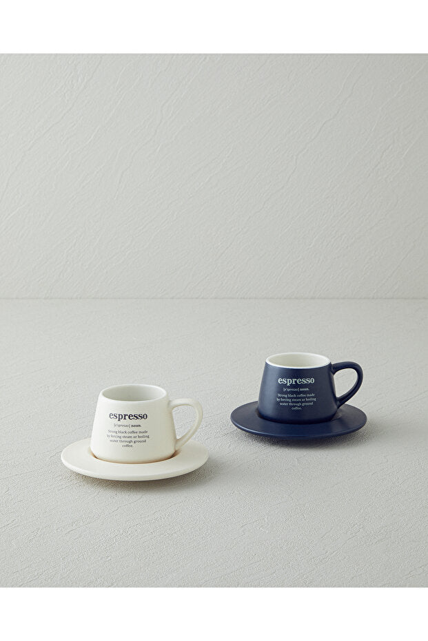 Premium New Bone China Espresso Coffee Cup Set - 4 Piece, 90ml - TryAladdin