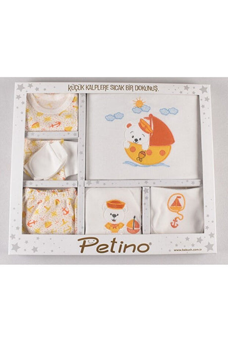 Premium Newborn 10 - Piece 100% Cotton Hospital Exit Set - Yellow Tropical Motif - 1 Set - TryAladdin