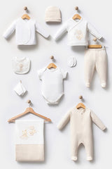 Premium Newborn 10 - Piece Boxed Layette Set - Balloon Bunny Pattern - TryAladdin