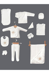 Premium Newborn 10 - Piece Embroidered Embellished Layette Set - TryAladdin