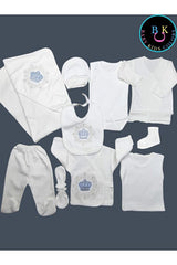 Premium Newborn 10 - Piece Embroidered Layette Set - Hospital Exit Collection - TryAladdin