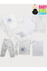 Premium Newborn 10 - Piece Embroidered Layette Set - Hospital Exit Collection - TryAladdin