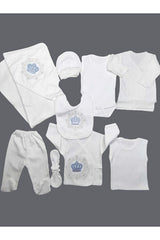 Premium Newborn 10 - Piece Embroidered Layette Set - Hospital Exit Collection - TryAladdin