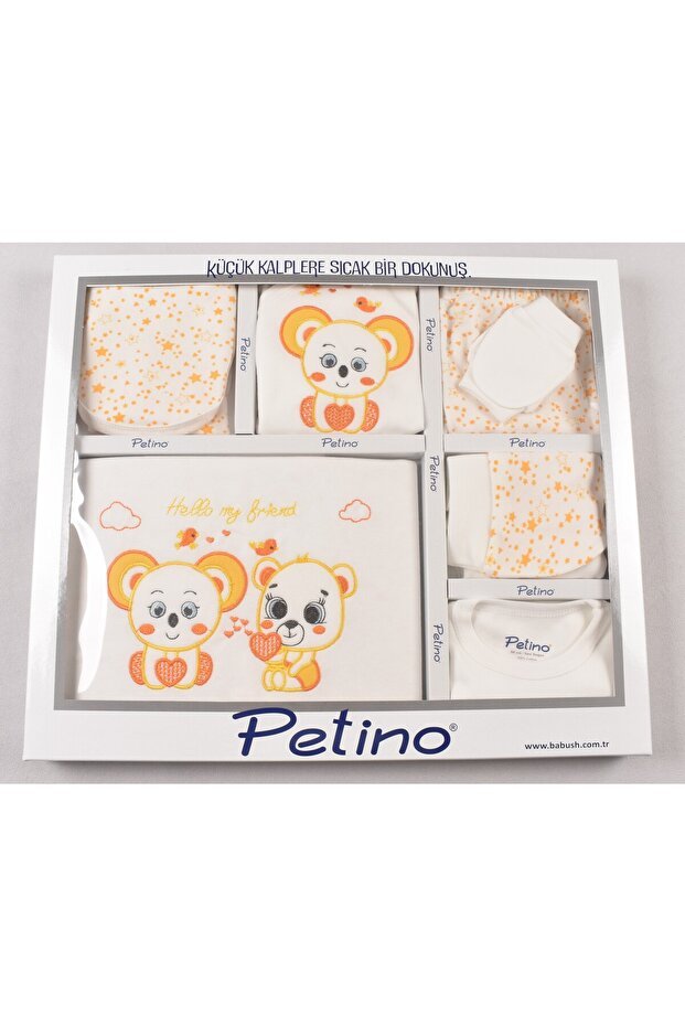 Premium Newborn 10 - Piece Koala Embroidered Layette Set - Yellow - TryAladdin