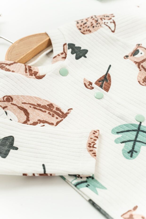 Premium Newborn 100% Cotton Bear Print 5 - Piece Layette Set - TryAladdin