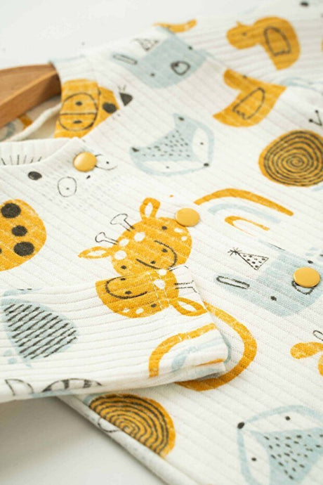 Premium Newborn 100% Cotton Printed Welcome Home Outfit - 5 - Piece Set - TryAladdin