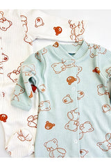 Premium Newborn 2 - Piece Jumpsuit Set - Patterned Hospital & Daily Wear - TryAladdin