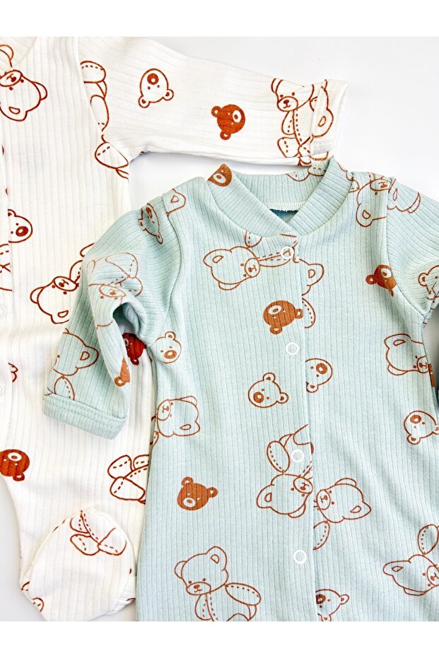 Premium Newborn 2 - Piece Jumpsuit Set - Patterned Hospital & Daily Wear - TryAladdin