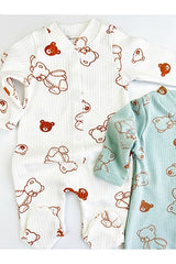 Premium Newborn 2 - Piece Jumpsuit Set - Patterned Hospital & Daily Wear - TryAladdin